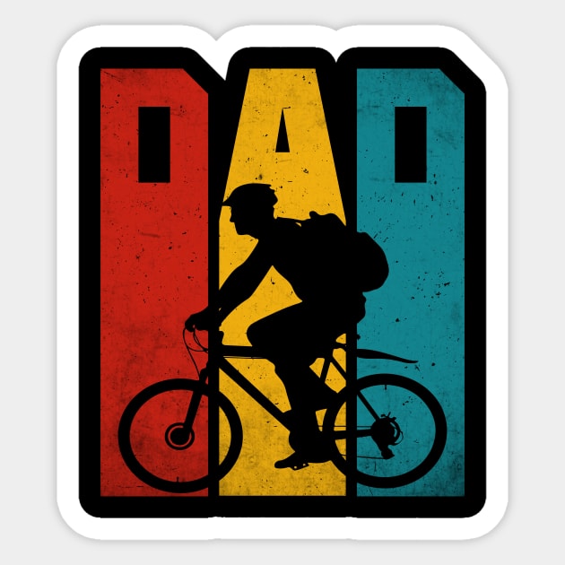 Cycling Dad | Bike Rider & Cyclist Father's Day Funny Sticker by Shrtitude